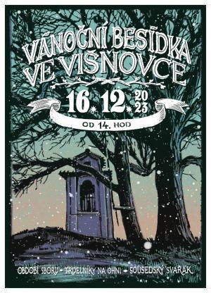 Plakát na besídku ve Višňovce 