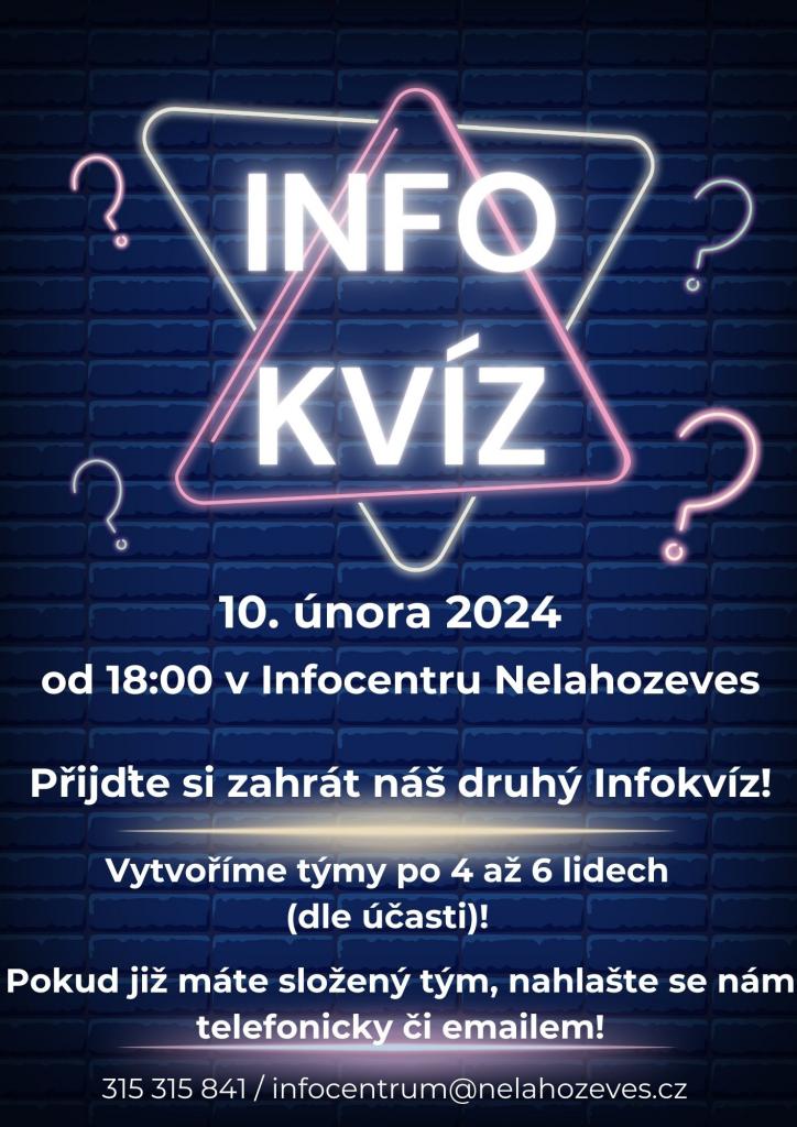 Plakát na Info kvíz 